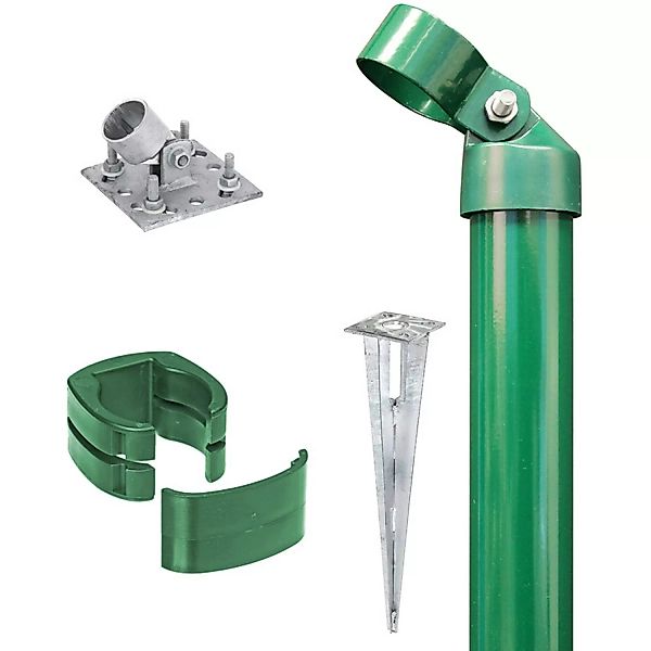 Eck-Set für Zaun Alberts Fix-Clip Pro Grün 102 cm Hoch zum Aufschrauben günstig online kaufen