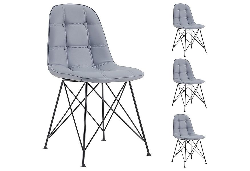 IDIMEX Esszimmerstuhl IMRAN (4 St), Esszimmerstuhl Kunstleder Stühle Esszim günstig online kaufen