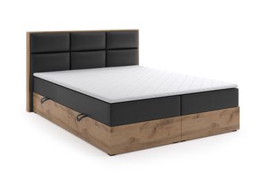 Labett Boxspringbett aus Holz im Loft-Stil günstig online kaufen