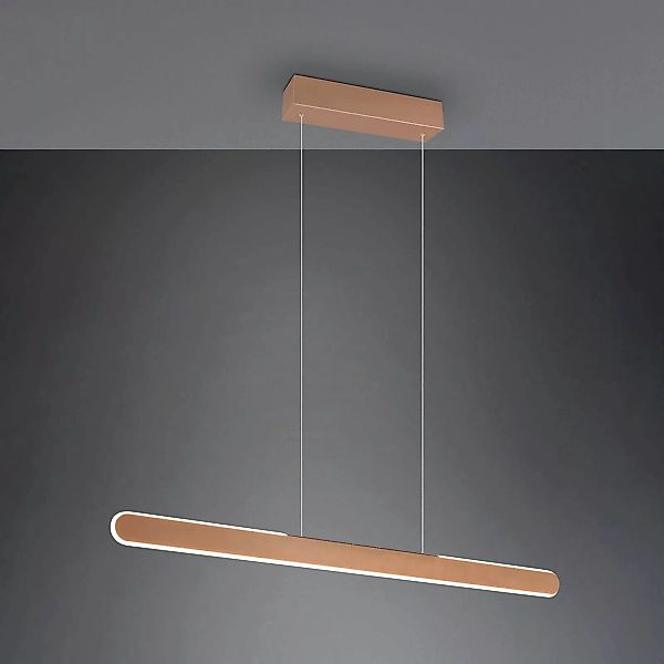 LED-Hängelampe Helios, kaffee, höhenverstellbar, dimmbar CCT günstig online kaufen