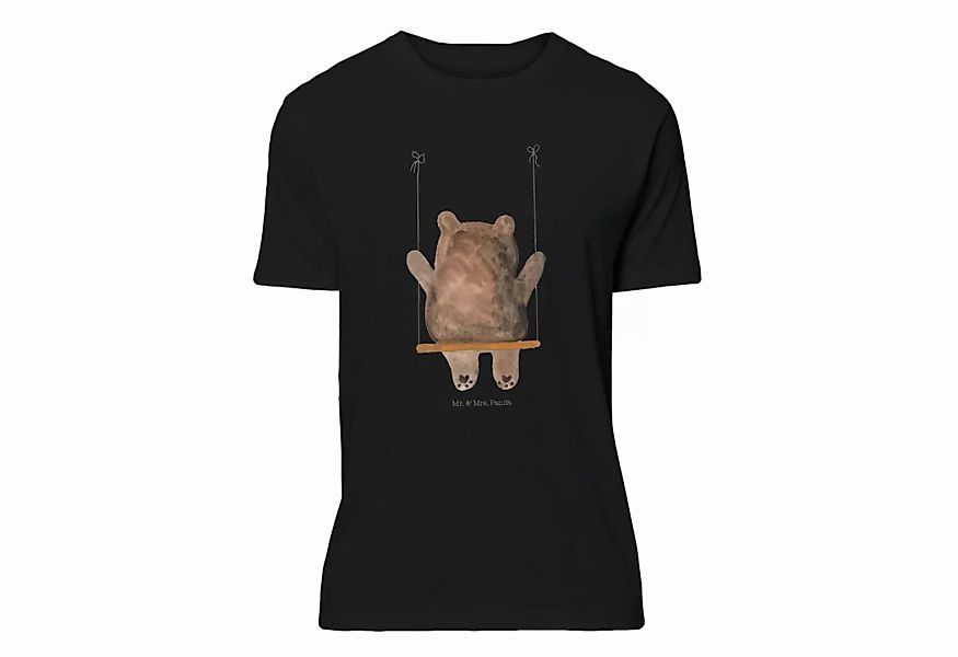 Mr. & Mrs. Panda T-Shirt Bär Schaukel - Schwarz - Geschenk, T-Shirt, Herrn, günstig online kaufen