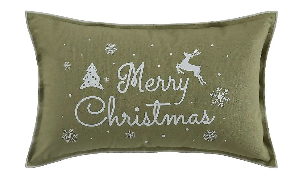 Kissen  Merry Christmas ¦ grün ¦ Maße (cm): B: 30 Weihnachten - Höffner günstig online kaufen