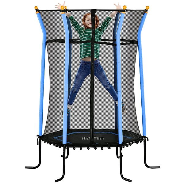 HOMCOM Kindertrampolin mit Sicherheitsnetz, Randabdeckung, Gummiseil, günstig online kaufen