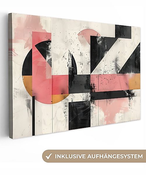 OneMillionCanvasses® Leinwandbild Rosa - Abstrakt - günstig online kaufen