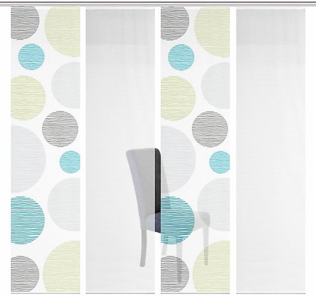 Vision S Schiebegardine "4ER SET BORDEN" Paneelwagen 4 Stk. tlg. HxB: 260x6 günstig online kaufen