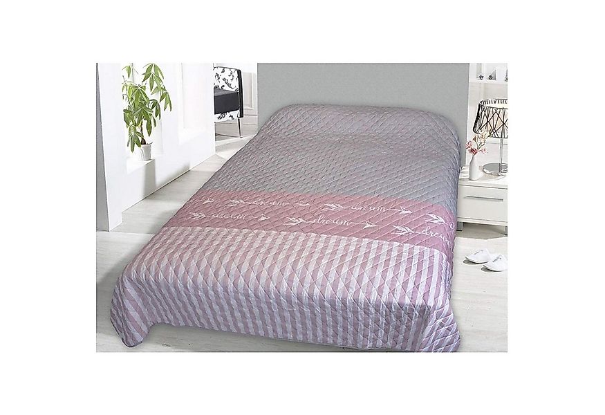 Mojawo Tagesdecke Tagesdecke Bettüberwurf Sofaüberwurf 140x210cm Dream Rosa günstig online kaufen
