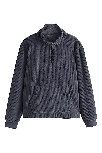Next Kapuzenfleecejacke Geripptes, strukturiertes Hoodie mit Borg-Fleece (1 günstig online kaufen