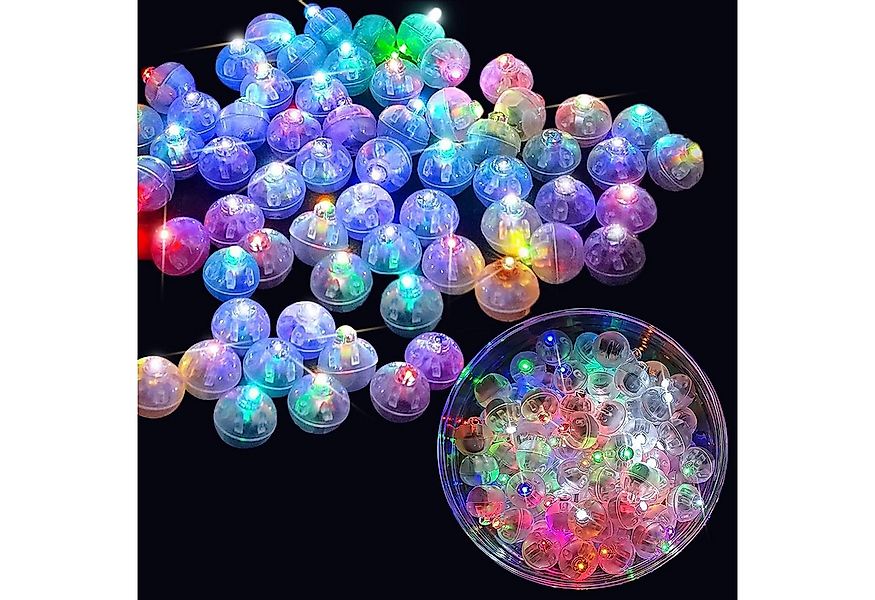 FELIXLEO LED-Leuchtmittel 120 Stück LED Ballons Lichter Mini Bunt Ballonlic günstig online kaufen