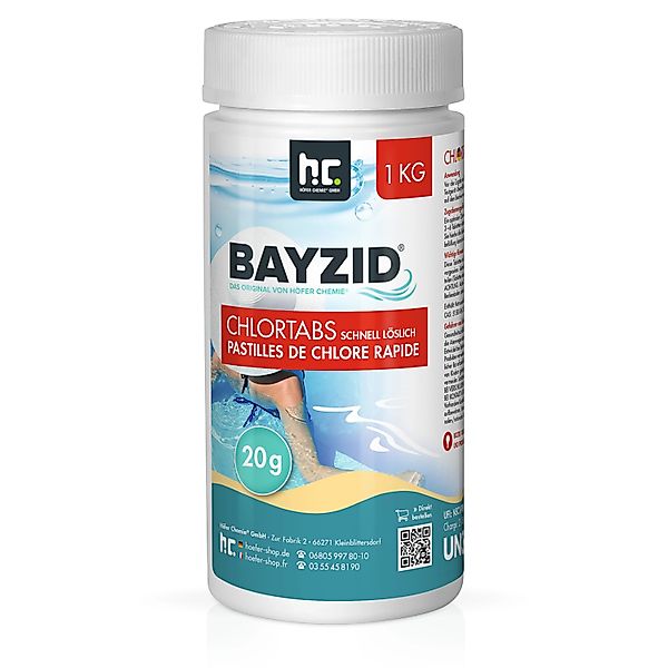 Bayzid Chlortabs 20g Schnell Löslich 1kg günstig online kaufen