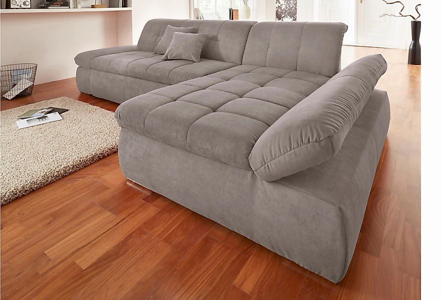 DOMO collection Ecksofa "NMoric XXL, B/T/H: 300/172/80cm, L-Form", wahlweis günstig online kaufen