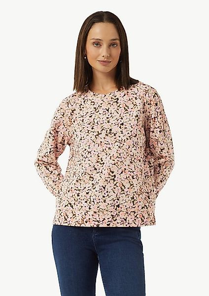 comma Sweatshirt Sweatshirt Sweatshirt mit floralem Muster günstig online kaufen