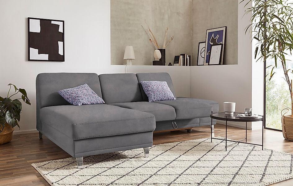 sit&more Ecksofa "Clio L-Form" wahlweise mit Bettfunktion oder Vorziehsitz günstig online kaufen