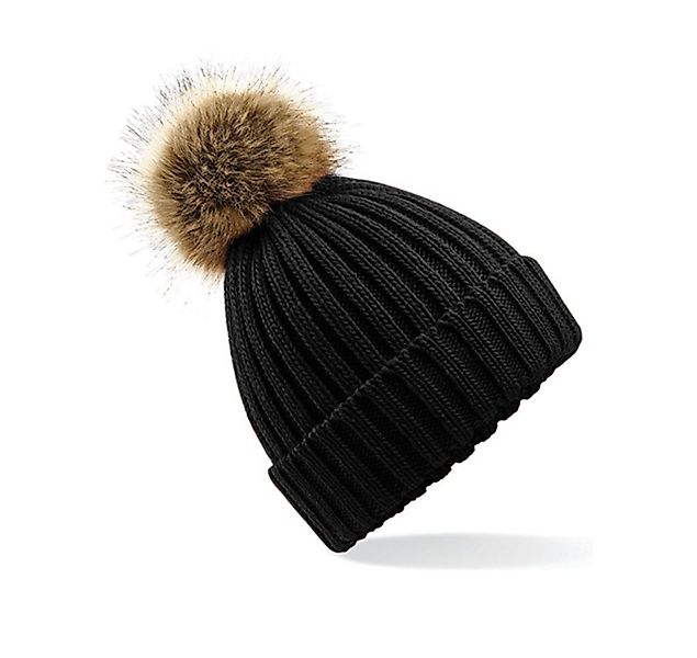 Beechfield® Beanie Beechfield Infant Faux Fur Pom Pom Chunky Beanie günstig online kaufen