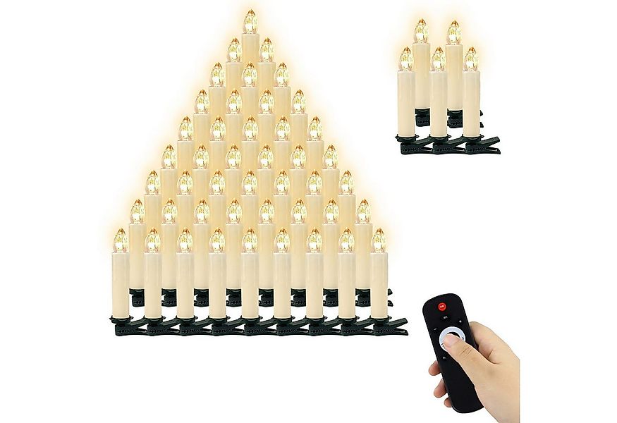 Gotoll LED-Christbaumkerzen LZ20-40 20/30/40er weihnachtsbaumkerzen kabello günstig online kaufen