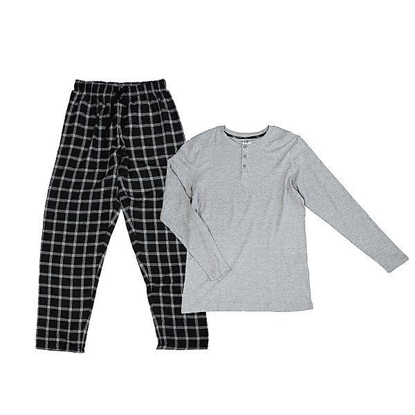 UP2FASHION MEN Pyjama Herren Flanell-Pyjama aus günstig online kaufen