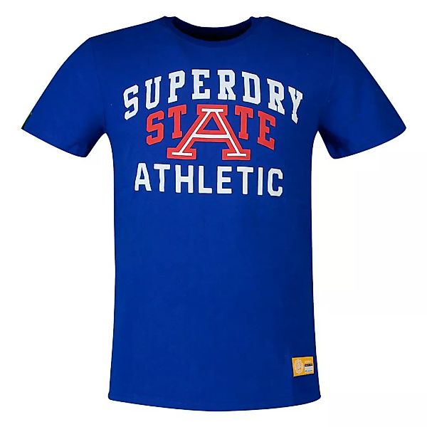 Superdry Track&field Graphic 185 Kurzarm T-shirt S Mazarine Blue günstig online kaufen