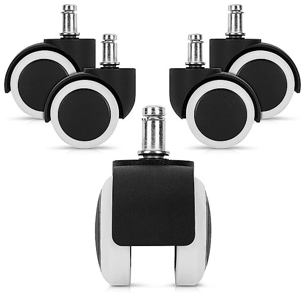 kwmobile Stuhlrolle 5x Hartbodenroller 10/50mm - günstig online kaufen