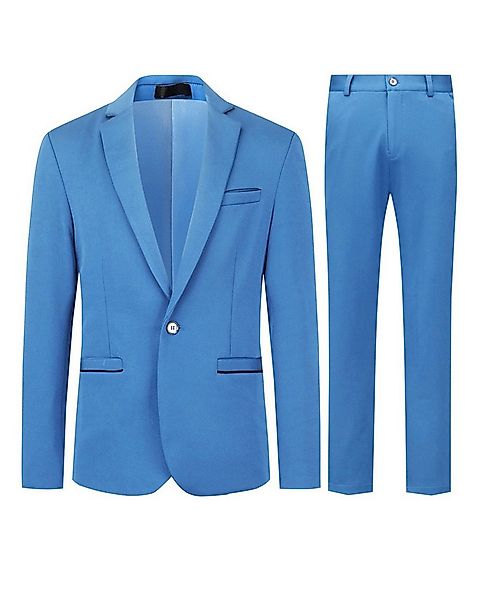 Allthemen Anzug (2 tlg) Slim Fit Hochzeitsanzug mit elastischer Faser günstig online kaufen