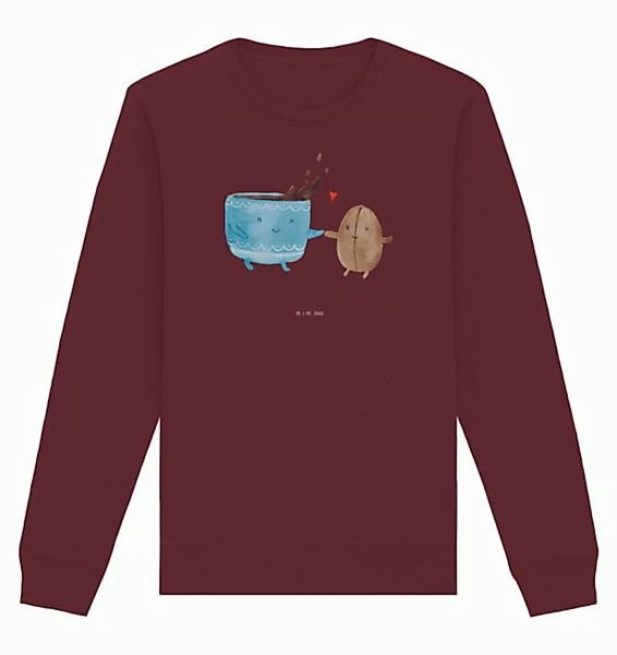 Mr. & Mrs. Panda Longpullover Kaffee Bohne Größe L - Burgundy - Geschenk, G günstig online kaufen