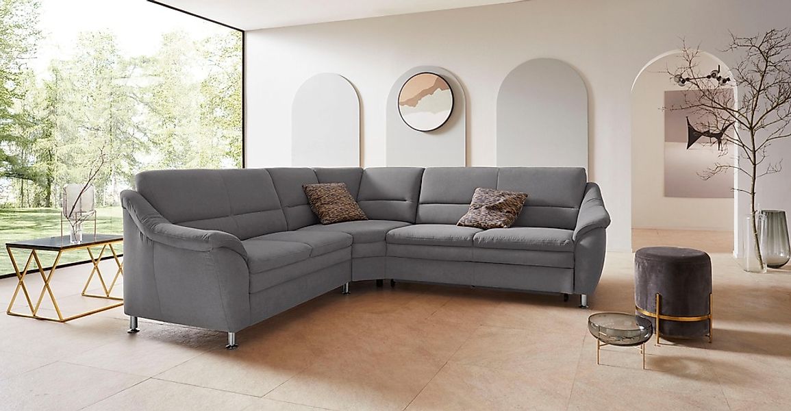 Places of Style Ecksofa "Cardoso L-Form", mit Trapezecke für mehr Sitzkomfo günstig online kaufen