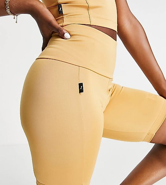 PUMA – Infuse – Legging-Shorts in Karamell mit hoher Taille-Braun günstig online kaufen