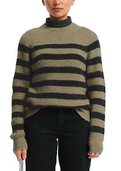 QS Strickpullover mit Stehkragen günstig online kaufen