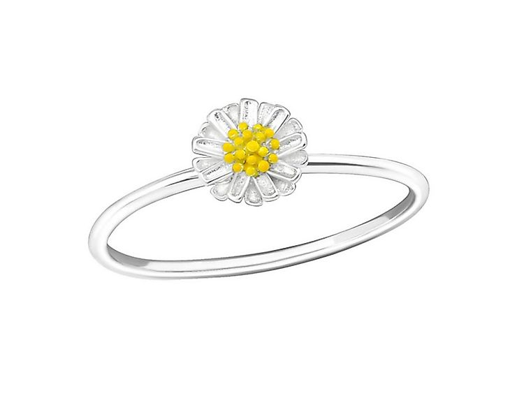 Order & Smile Schmuck Silberring Blumen Ring 925 Silber „Margerite“ günstig online kaufen