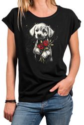 MAKAYA T-Shirt Minimalistisches Damen-Top mit Feder günstig online kaufen