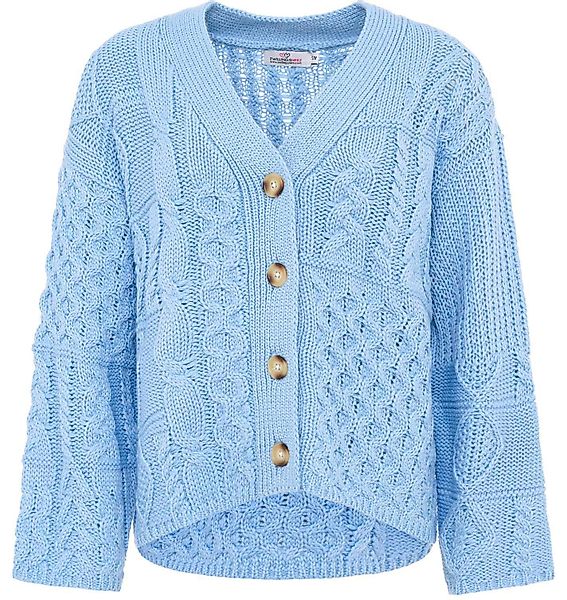 Zwillingsherz Cardigan "Zopfstrick" "Zopfstrick" mit Knopfleiste günstig online kaufen