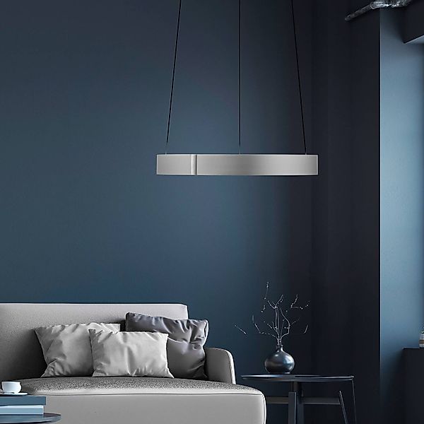 LED-Hängeleuchte PURE E-Clipse, stone, Ø 50 cm, CCT günstig online kaufen