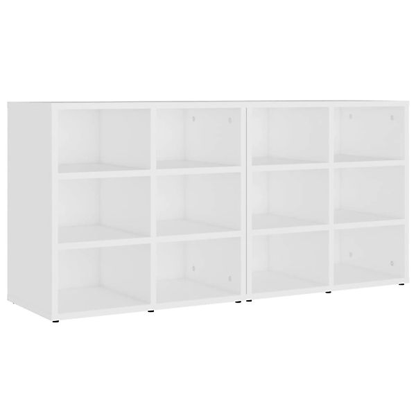 vidaXL Schuhregale 2 Stk Weiß 52,5x30x50 cm günstig online kaufen
