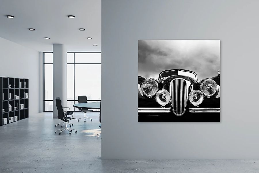 queence Leinwandbild "Sir" Auto  Autos  Schwarz-Weiß 1 Stk. tlg. mit sehr g günstig online kaufen