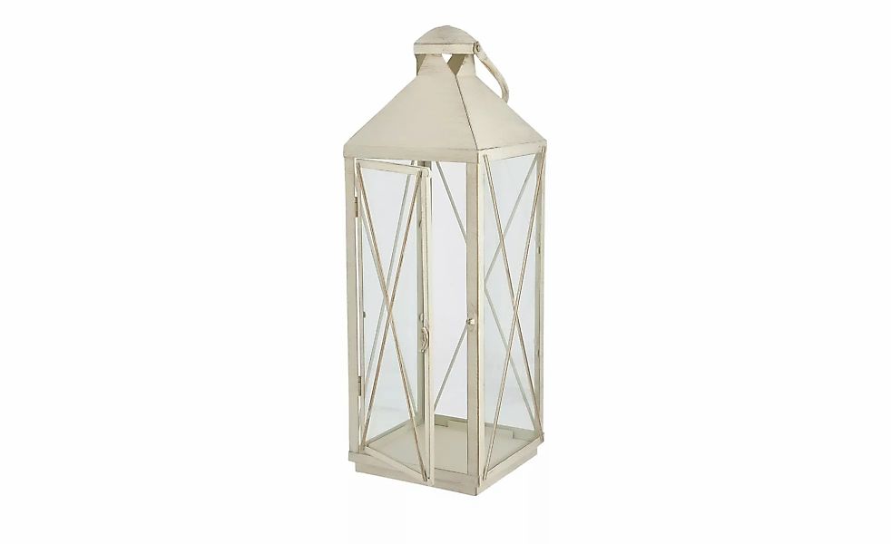 Laterne ¦ creme ¦ Glas, Metall ¦ Maße (cm): B: 20,5 H: 57,5 T: 20,5 Accesso günstig online kaufen