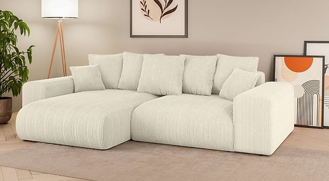 Home affaire Ecksofa »LAKESIDE mit Bettfunktion und Bettkasten, B/T/H 257/1 günstig online kaufen