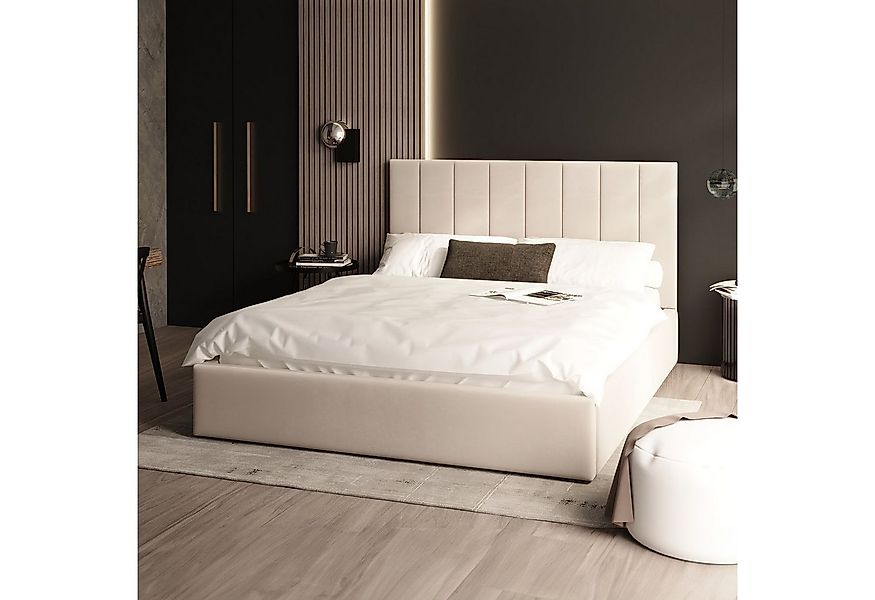 FDM Polsterbett Stauraumbett KAJA Bettgestell 90x200, 140x200 & weitere Grö günstig online kaufen