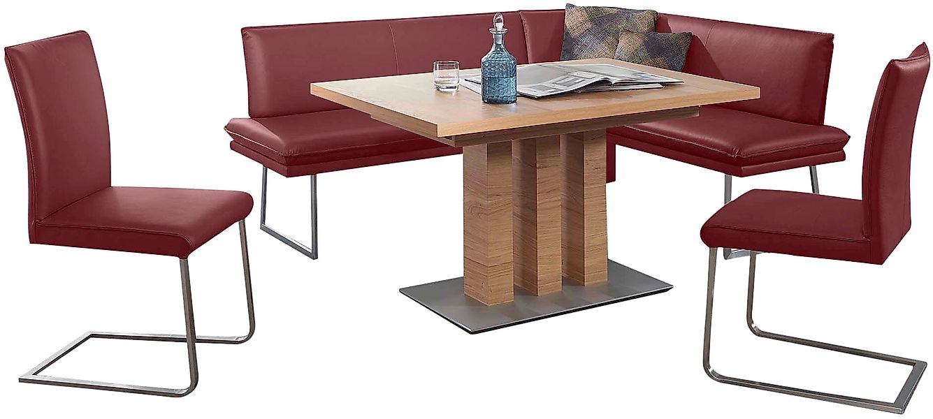 K+W Komfort & Wohnen Essgruppe »Santos III« 4 Stk. tlg. gepolsterte Eckbank günstig online kaufen