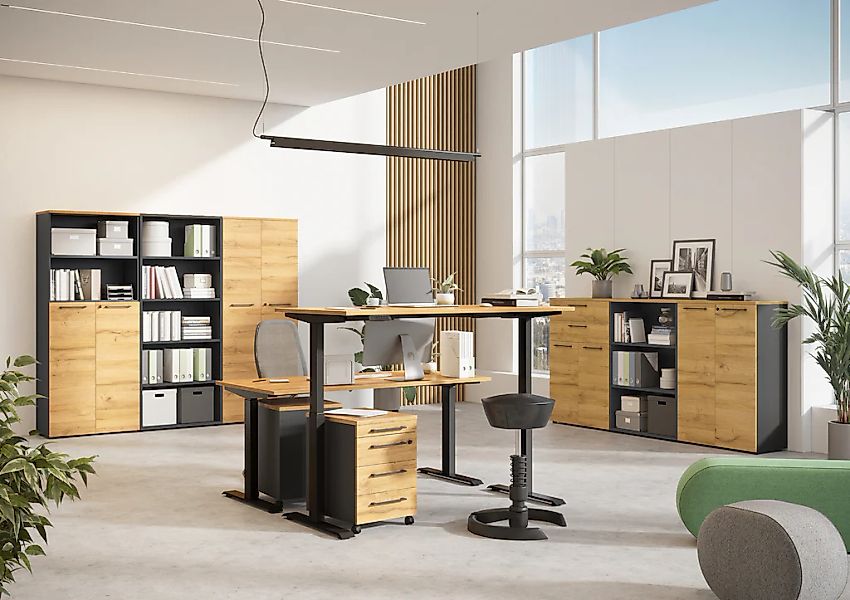 GERMANIA Büromöbel-Set »Agenda« Set bestehend aus höhenverstellbarem Schrei günstig online kaufen