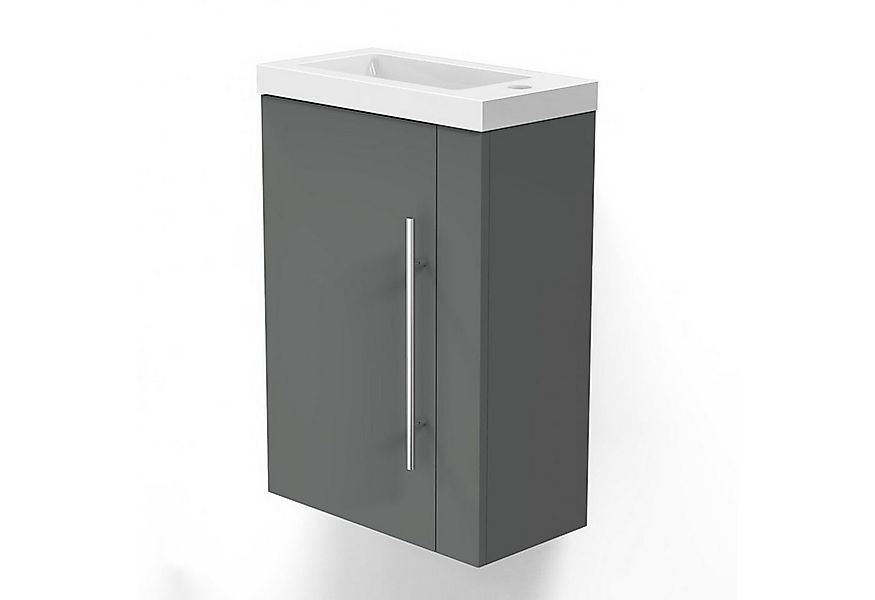 duschspa Waschtisch 45 cm Breite Waschbecken mit Unterschrank klein Badmöbe günstig online kaufen