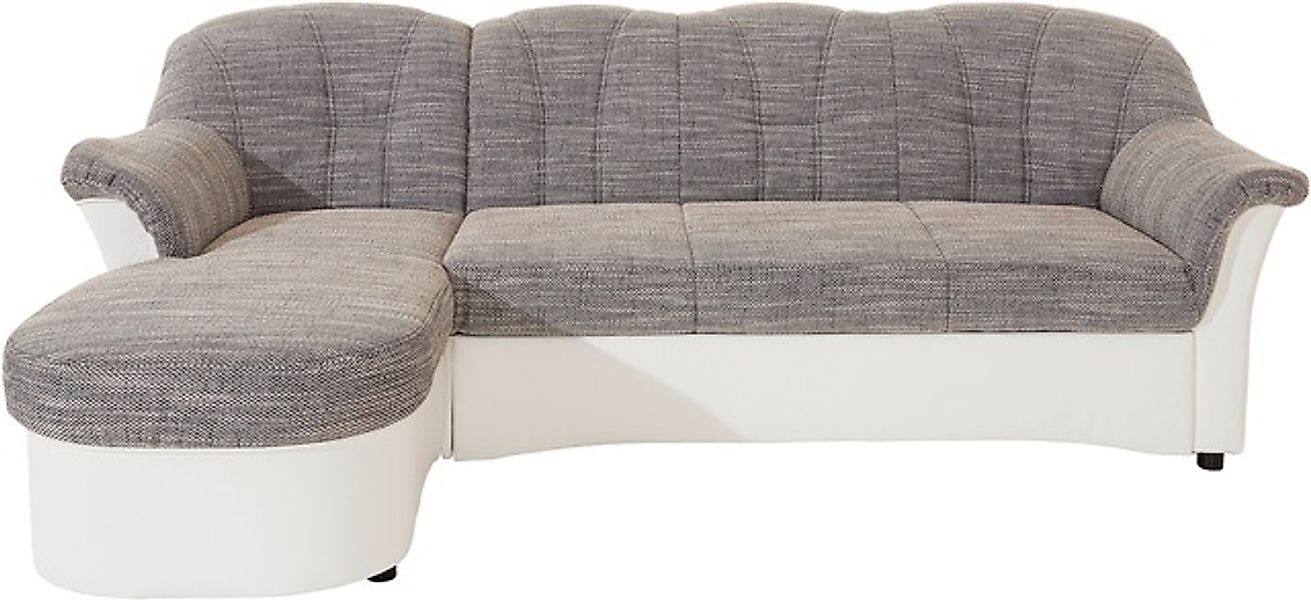 DOMO collection Ecksofa »Flores Schlafsofa, B/T/H: 233/142/86 cm, L-Form« w günstig online kaufen