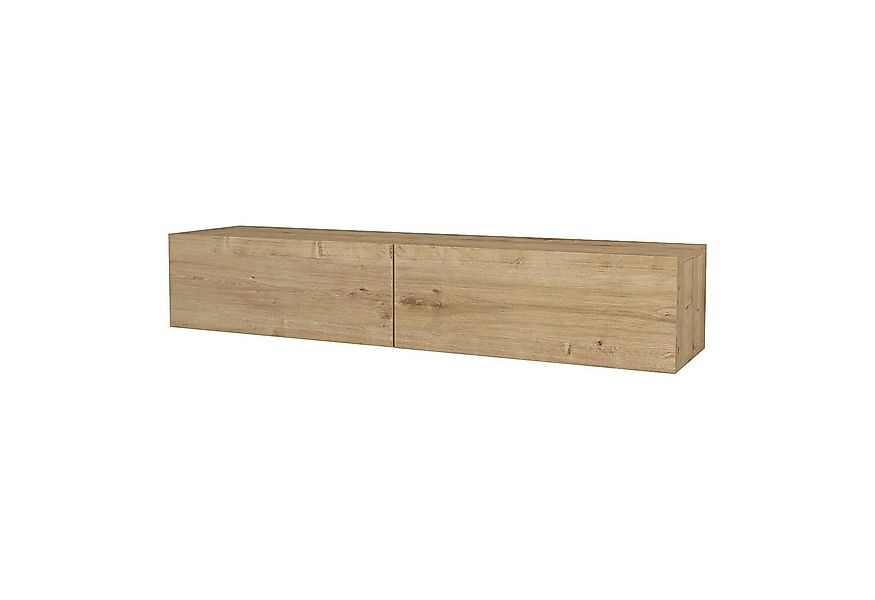 en.casa TV-Schrank »Toivakka« Fernsehschrank 135x31x25cm Eiche-Optik günstig online kaufen