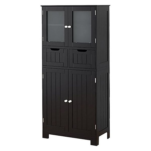 KOMFOTTEU Mehrzweckschrank Badezimmerschrank mit verstellbaren Regalen, günstig online kaufen