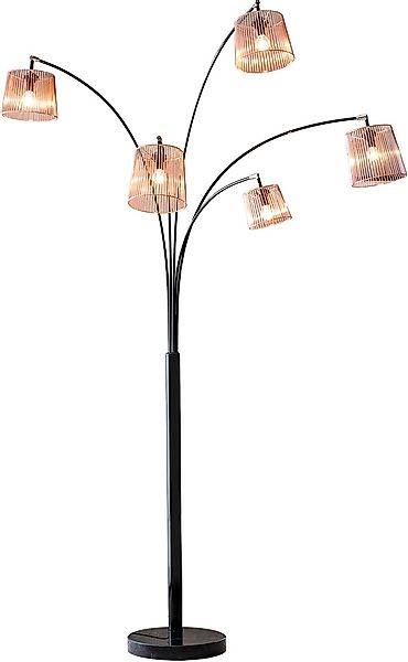 SalesFever Stehlampe »Karlis«, 5 flammig, Leuchtmittel E14   ohne Leuchtmit günstig online kaufen