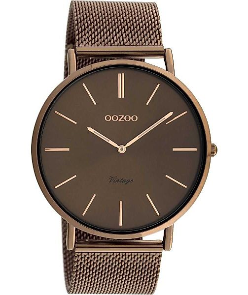 OOZOO Quarzuhr Herrenuhr C20016 Braun Milanaiseband günstig online kaufen