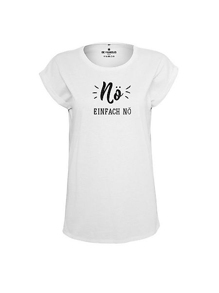 Be Famous Print-Shirt Classic Roll Up NOEINO (1-tlg., keine) günstig online kaufen