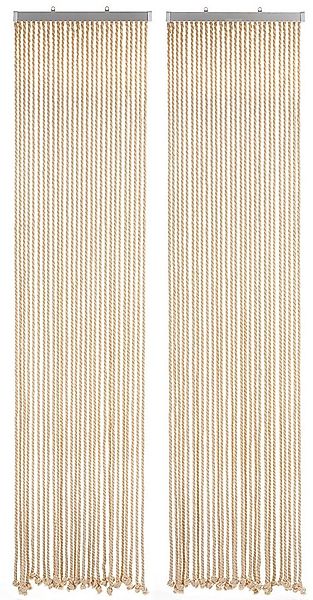 Kobolo Türvorhang Seilvorhang MARITIM 56 Stränge geteilter Aluleiste (1 St) günstig online kaufen