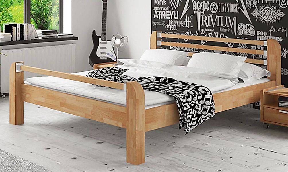Bett HEAVY METAL Holz massiv günstig online kaufen