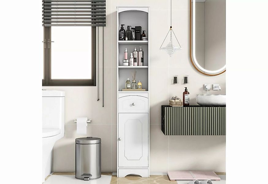 REDOM Hochschrank Badezimmermöbel mit Einer Schublade, verstellbare Ablagen günstig online kaufen