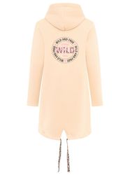 Zwillingsherz Jerseymantel ""Wild and Free"" mit auffäligem Front und Back günstig online kaufen