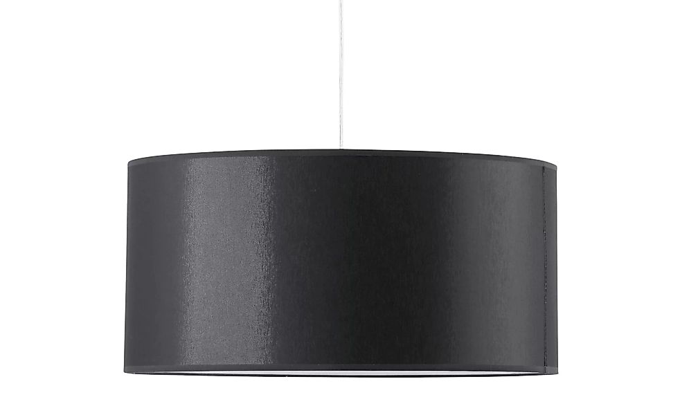 Pendelleuchte, 1-flammig, Stoffschirm schwarz - schwarz - 24 cm - Lampen & günstig online kaufen
