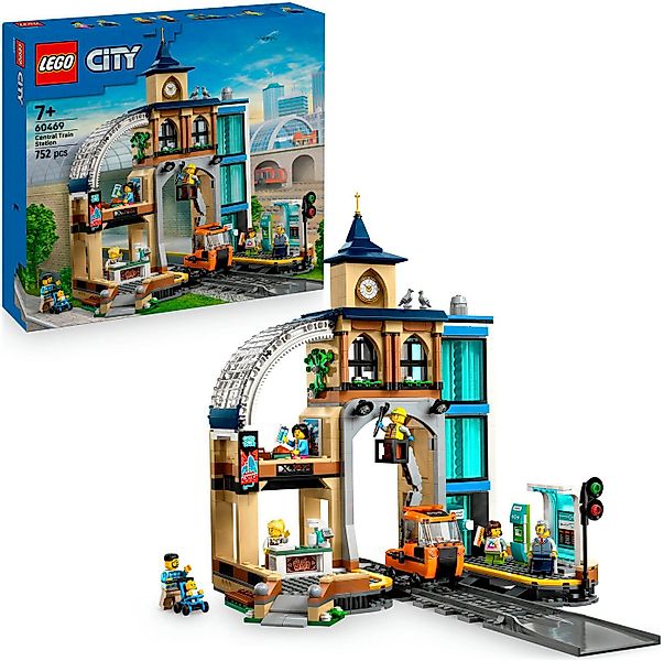 LEGO® Hauptbahnhof (60469), LEGO City Konstruktionsspielsteine, (752 St), M günstig online kaufen
